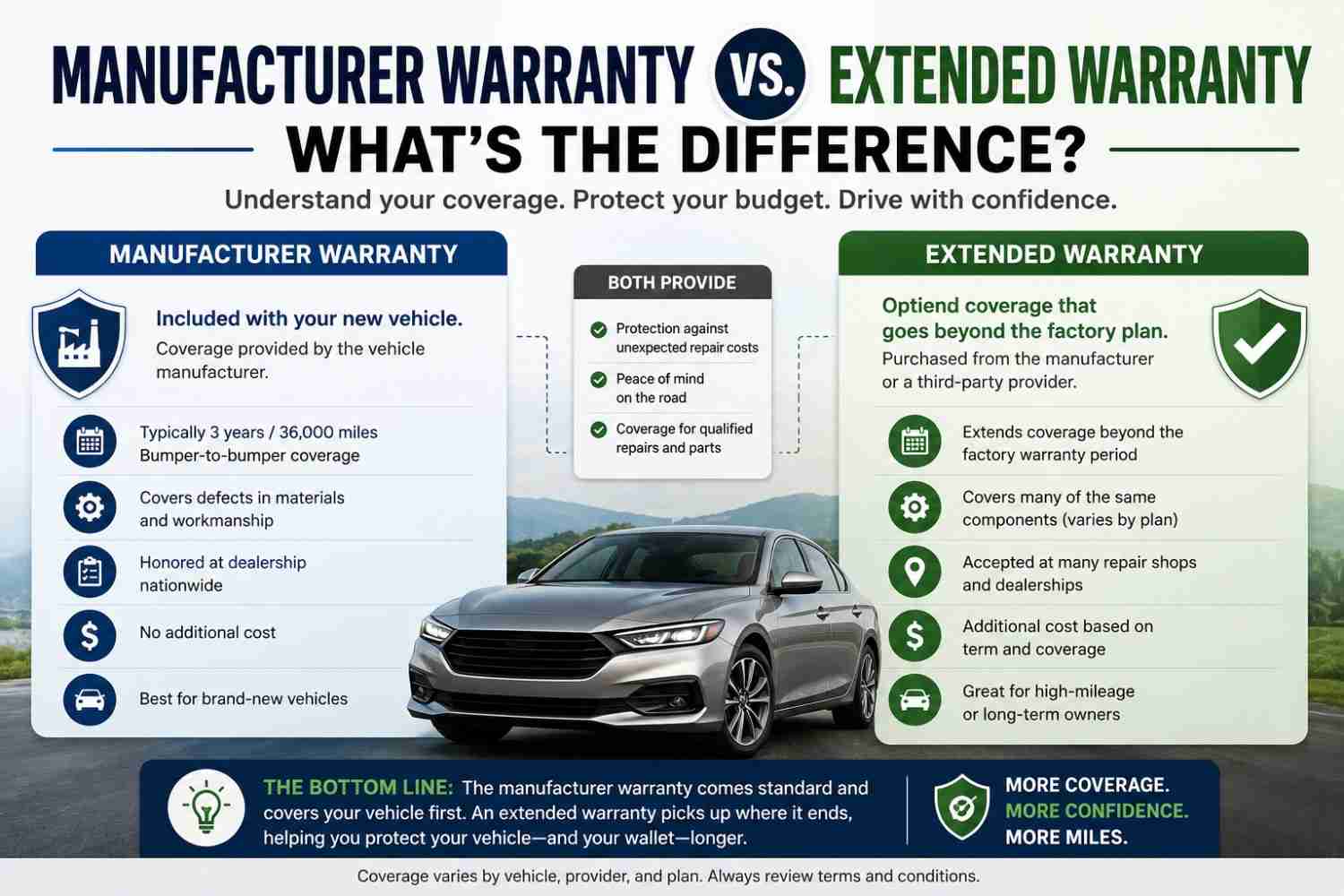 manufacturer warranty vs extended warranty